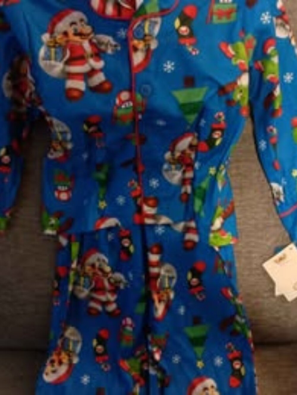 Nintendo Mario Brothers 2 PC Pajama Set Size 4T